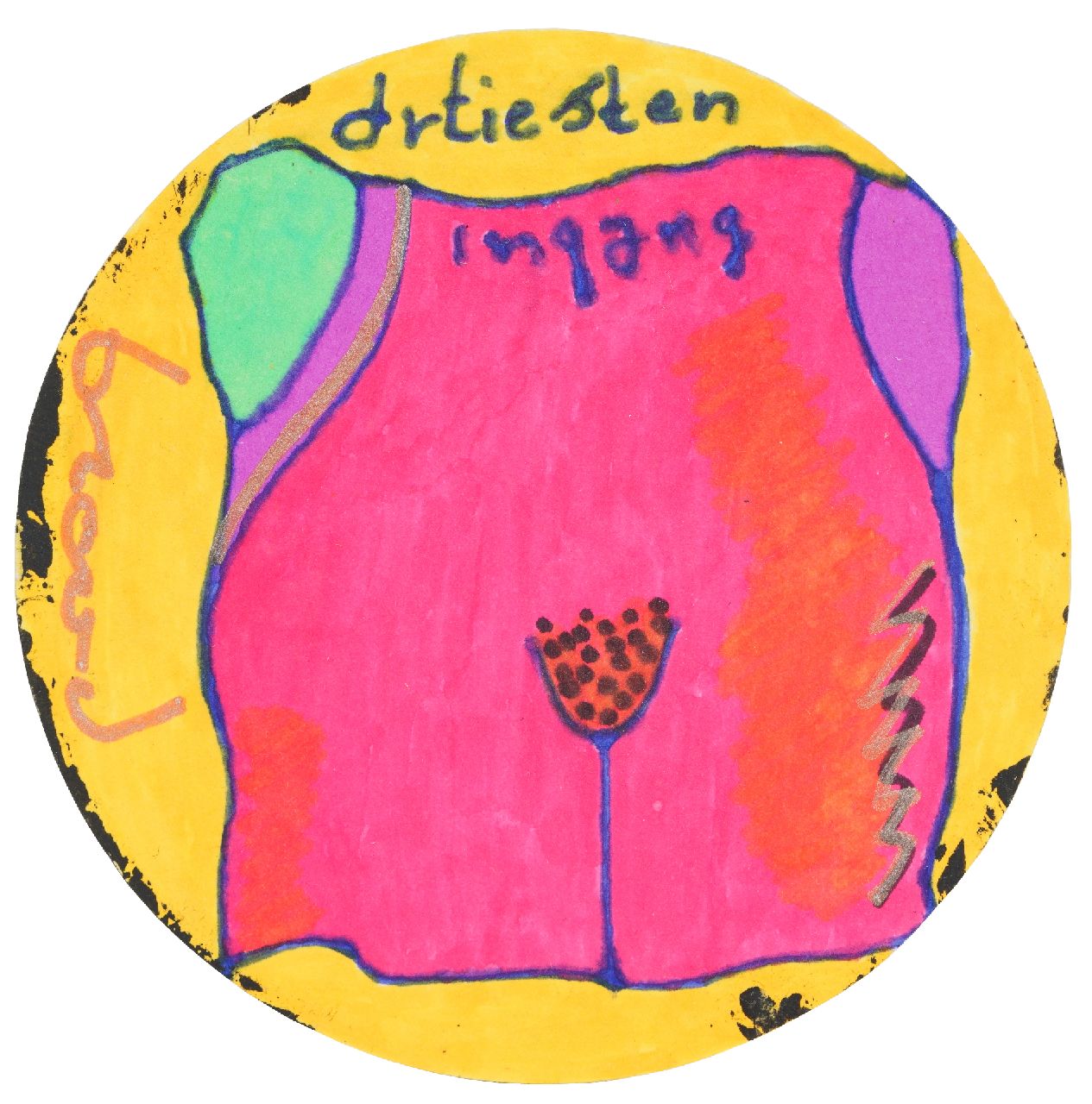 Brood H.  | Herman Brood |  offered for sale | Coaster, signed l.c.