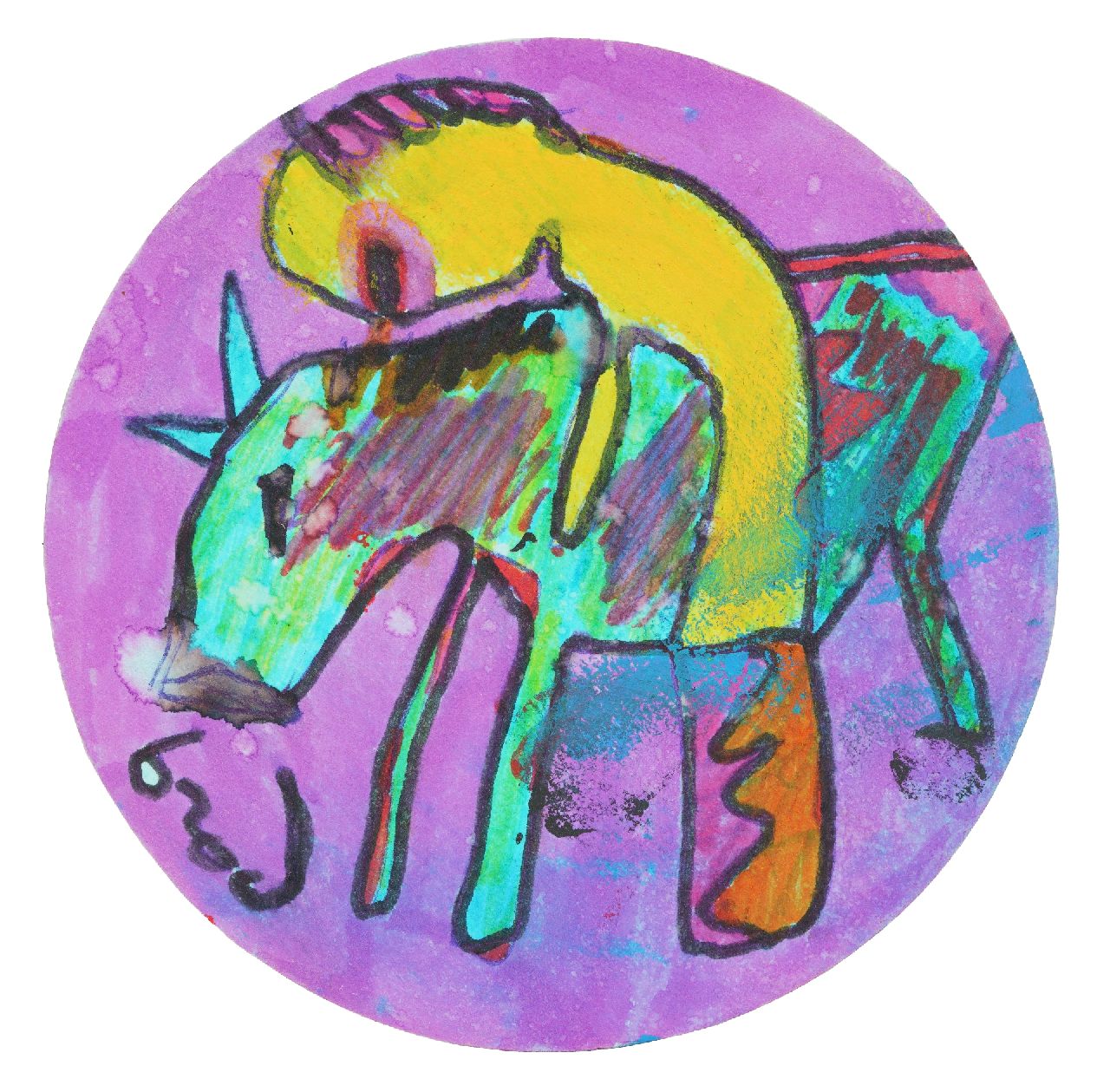 Brood H.  | Herman Brood |  offered for sale | Coaster, signed l.l.