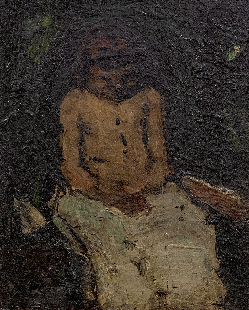 Robertson S. | Susanne 'Suze' Robertson, Sitting girl, oil on panel 27.0 x 21.4 cm Robertson S. | Susanne 'Suze' Robertson, Sitting girl, oil on panel 27.0 x 21.4 cm