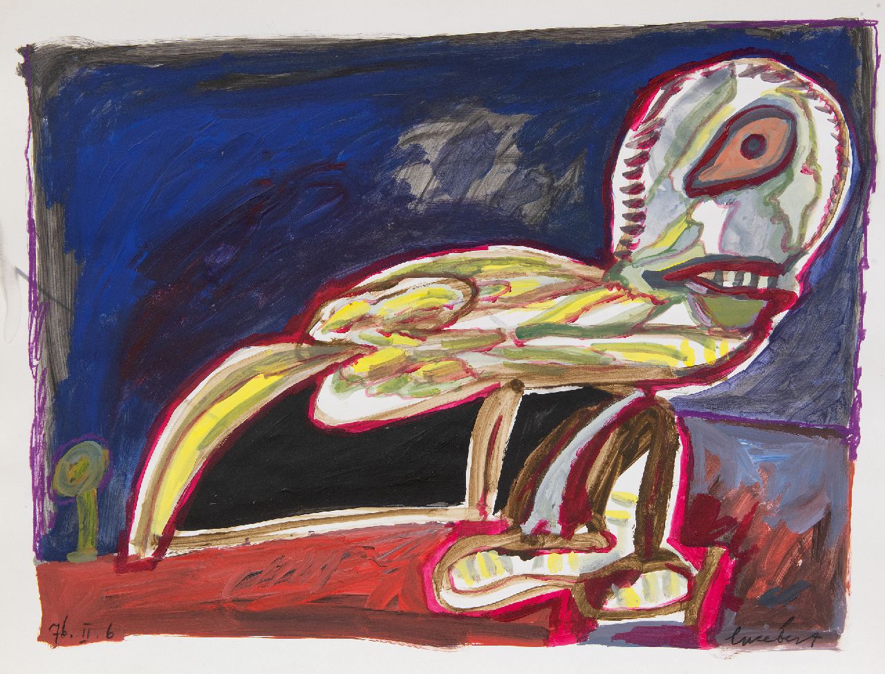 Lucebert (Lubertus Jacobus Swaanswijk)   | Lucebert (Lubertus Jacobus Swaanswijk) | Watercolours and drawings offered for sale | -, gouache on paper 50.0 x 65.0 cm