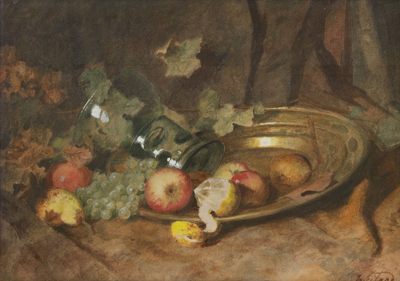 Weiland J.  | Johannes Weiland | Watercolours and drawings offered for sale | -, watercolour on paper 70.0 x 50.0 cm, signed l.r.