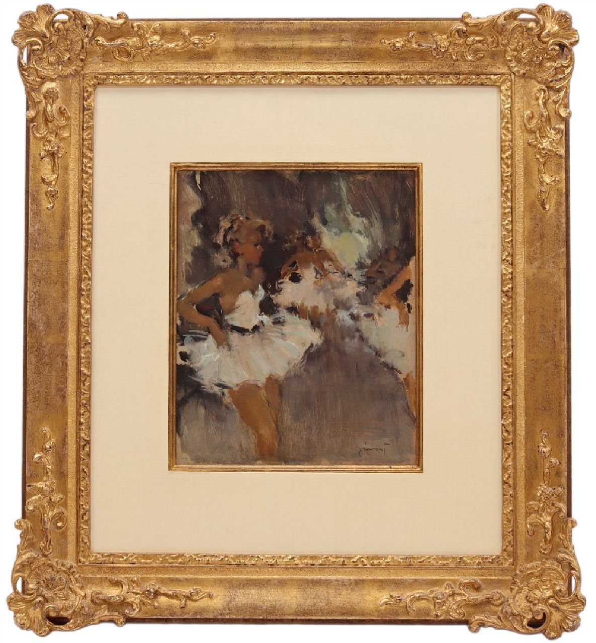 Grisot P. | Pierre Grisot | Paintings offered for sale | Ballet dancers, oil on board 26.9 x 22.0 cm, signed l.r. Grisot P. | Pierre Grisot | Paintings offered for sale | Ballet dancers, oil on board 26.9 x 22.0 cm, signed l.r.
