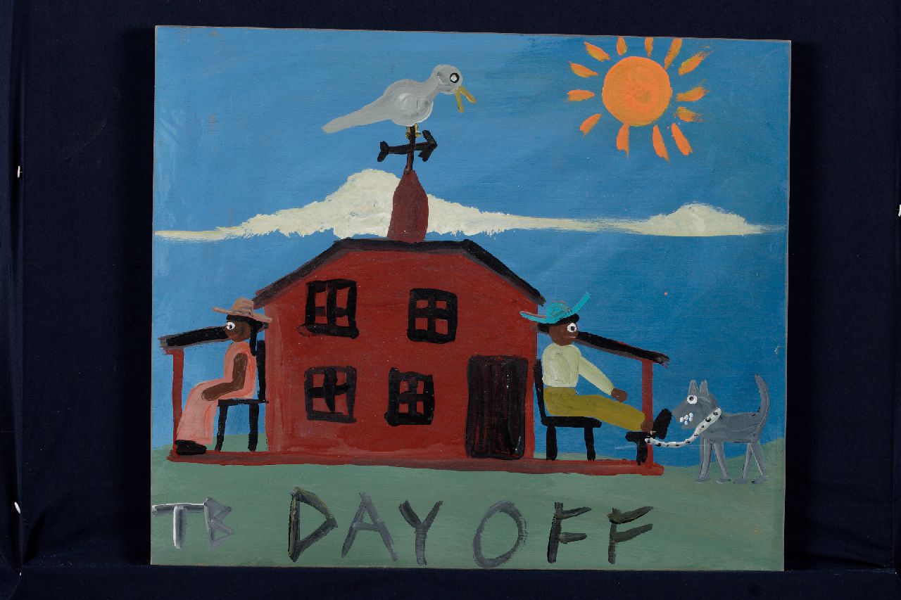 Brown T. | Timothy 'Tim' Brown, Day off, acrylic on panel 43.0 x 50.0 cm, signed l.l. with initials and ca 1995 Brown T. | Timothy 'Tim' Brown, Day off, acrylic on panel 43.0 x 50.0 cm, signed l.l. with initials and ca 1995