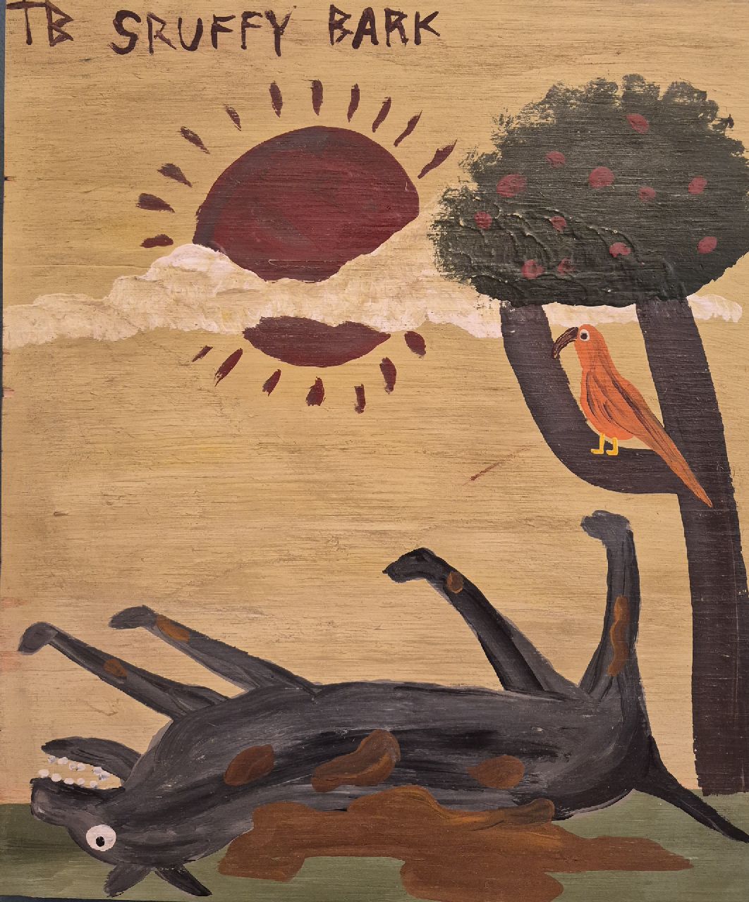 Brown T. | Timothy 'Tim' Brown | Paintings offered for sale | Sruffy bark, oil on panel 40.9 x 34.0 cm, signed u.l. with initials Brown T. | Timothy 'Tim' Brown | Paintings offered for sale | Sruffy bark, oil on panel 40.9 x 34.0 cm, signed u.l. with initials