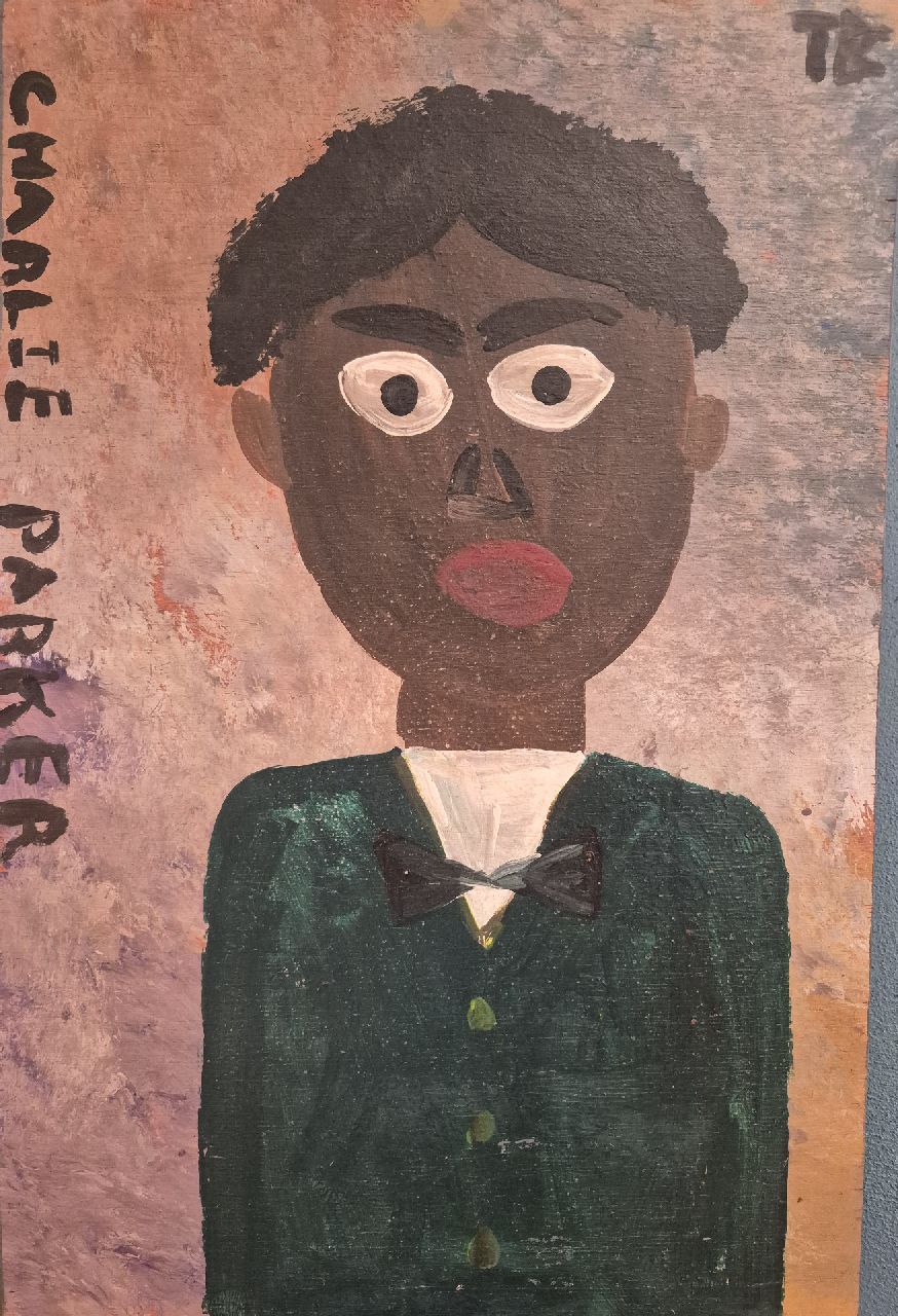 Brown T. | Timothy 'Tim' Brown | Paintings offered for sale | Charlie Parker, oil on panel 46.0 x 30.5 cm, signed u.r. and sold Brown T. | Timothy 'Tim' Brown | Paintings offered for sale | Charlie Parker, oil on panel 46.0 x 30.5 cm, signed u.r. and sold