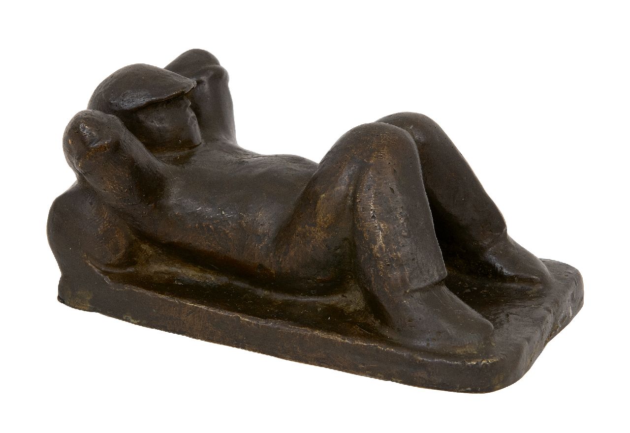 Wenckebach L.O. | Ludwig Oswald 'Oswald' Wenckebach | Sculptures and objects offered for sale | Mr Jacques - Jacques on vacation, bronze 6.5 x 15.0 cm, executed ca. 1958, cast in 1964 Wenckebach L.O. | Ludwig Oswald 'Oswald' Wenckebach | Sculptures and objects offered for sale | Mr Jacques - Jacques on vacation, bronze 6.5 x 15.0 cm, executed ca. 1958, cast in 1964