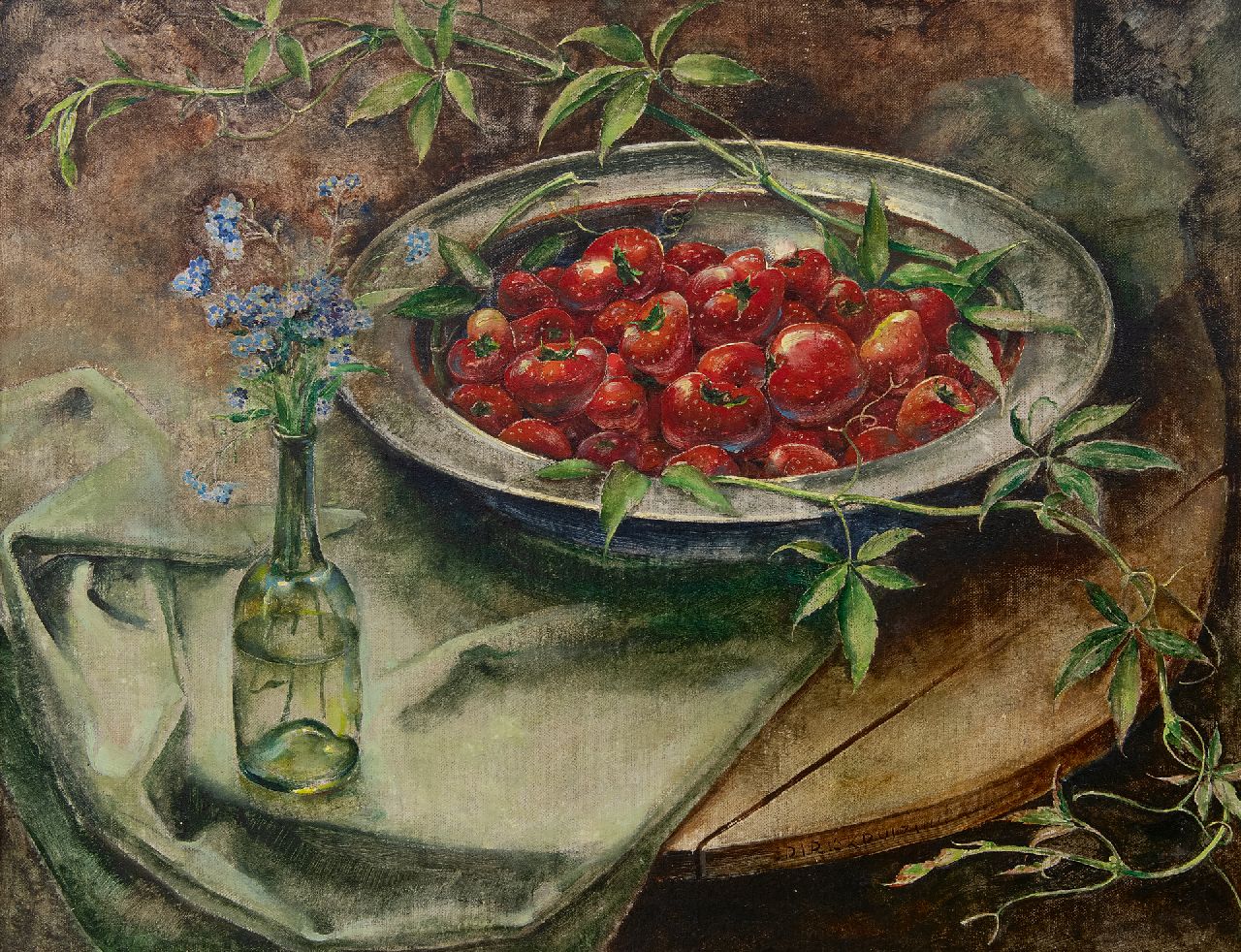 Kruizinga D. | Dirk Kruizinga | Paintings offered for sale | A still life with strawberries, oil on canvas 35.2 x 45.3 cm, signed l.r. Kruizinga D. | Dirk Kruizinga | Paintings offered for sale | A still life with strawberries, oil on canvas 35.2 x 45.3 cm, signed l.r.