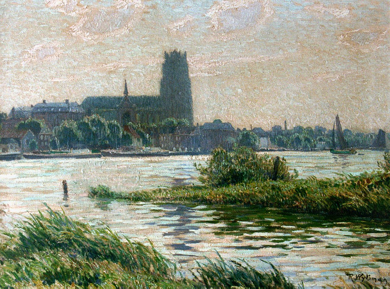 Wytsman R.P.  | 'Rodolphe' Paul Wytsman, A view of Dordrecht, oil on canvas 45.5 x 60.0 cm, signed l.r.