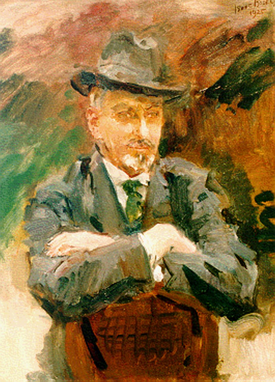 Israels I.L.  | 'Isaac' Lazarus Israels, A portrait of J. Wolterbeek-Muller, oil on canvas 79.0 x 60.5 cm, signed u.r. and dated 1925