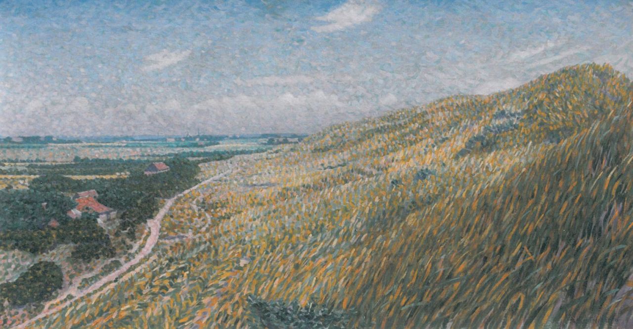 Hart Nibbrig F.  | Ferdinand Hart Nibbrig, A View of Zoutelande, oil on canvas 43.1 x 80.3 cm, signed l.r.