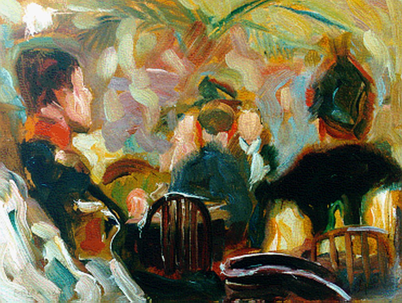 Eugen Orlowsky | The restaurant, 19.0 x 25.0 cm, signed l.l.