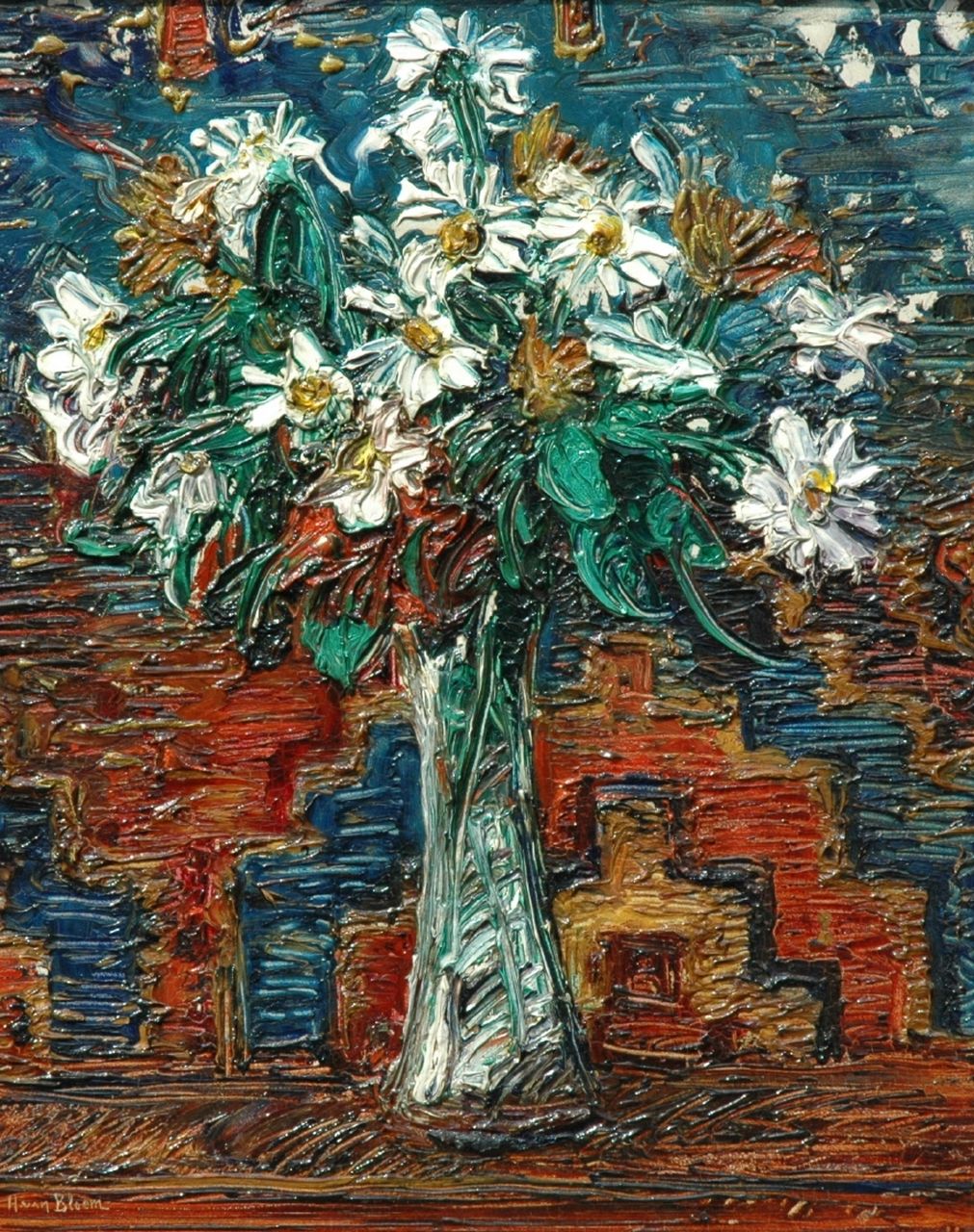 Hendrik van Bloem | Still life of flowers, oil on panel, 39.8 x 32.0 cm, signed l.l.
