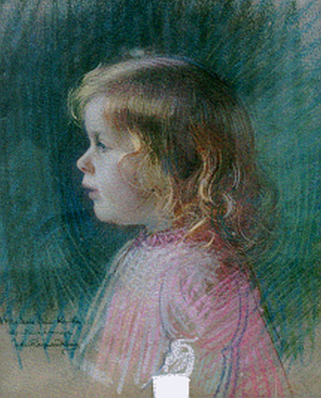 Jules Raymond Koenig | Portrait of Christiane, pastel on paper, 46.3 x 38.2 cm, signed l.l. and dated October 1905