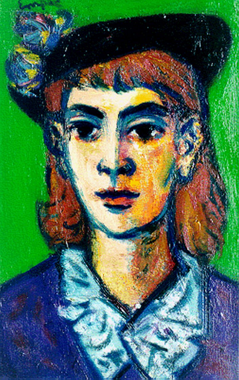 Jan Empel | A portrait of a woman, oil on canvas, 55.2 x 35.0 cm, signed u.l.