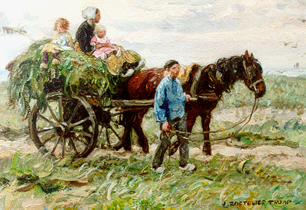 Zoetelief Tromp J.  | Johannes 'Jan' Zoetelief Tromp, Homeward bound, oil on panel 24.0 x 34.0 cm, signed l.r.