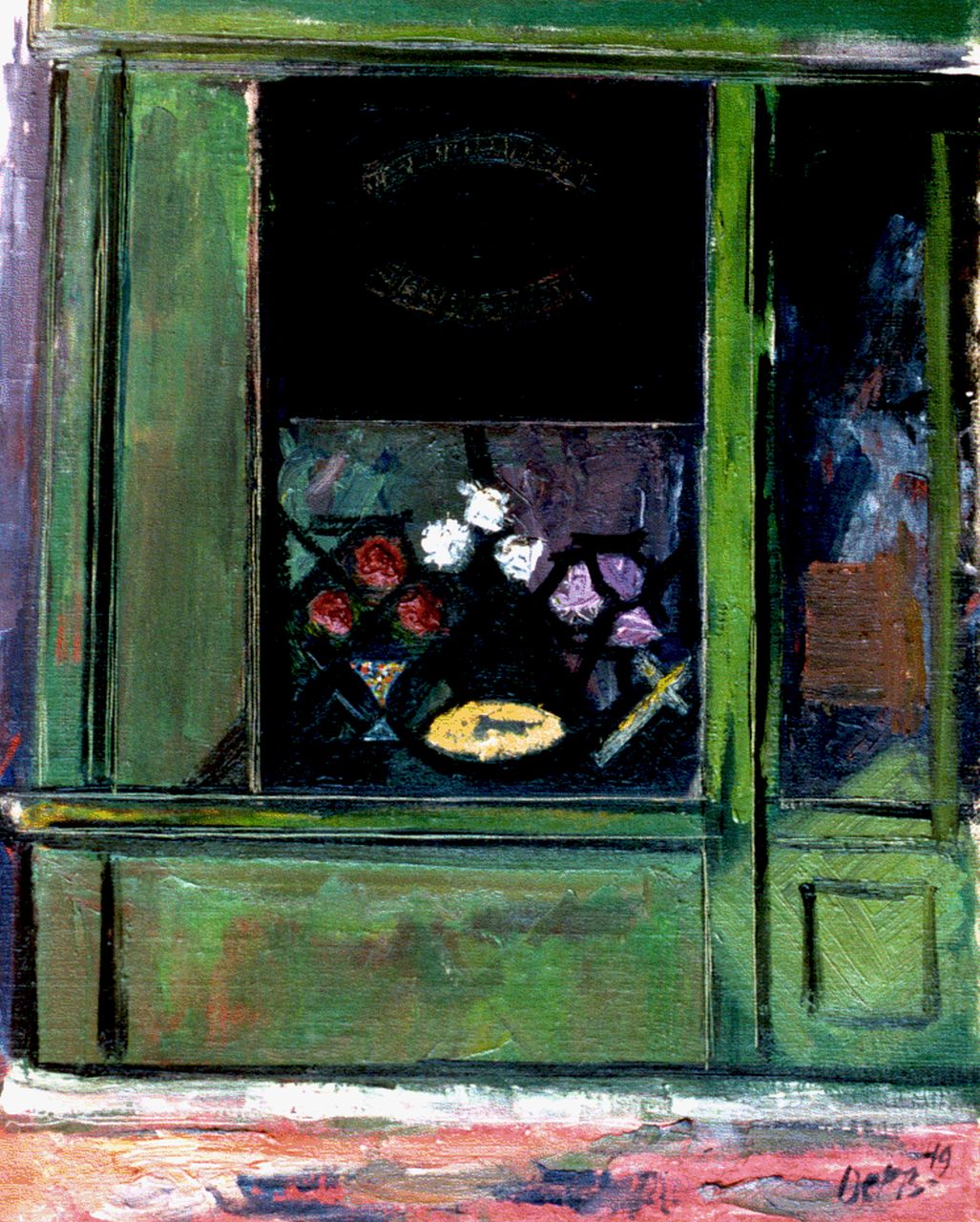 Oepts W.A.  | Willem Anthonie 'Wim' Oepts, Display window, oil on canvas 41.2 x 33.1 cm, signed l.r. and dated '49