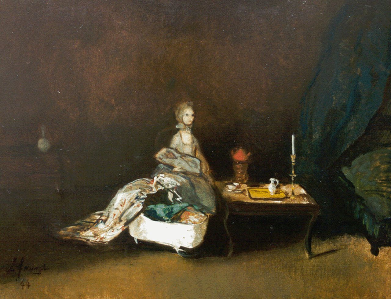 Ansingh M.E.G.  | Maria Elisabeth Georgina 'Lizzy' Ansingh, Motherhood, oil on canvas 50.0 x 65.7 cm, signed l.l. and dated '44