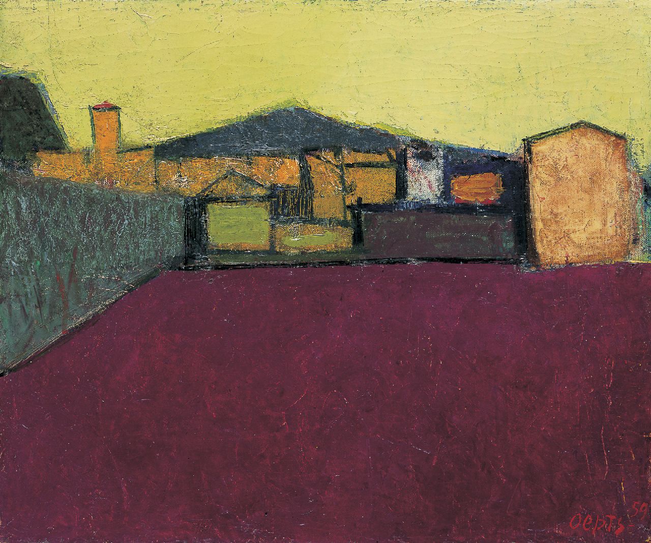 Oepts W.A.  | Willem Anthonie 'Wim' Oepts, Landscape, South France, oil on canvas 38.1 x 46.3 cm, signed l.r. and dated '59