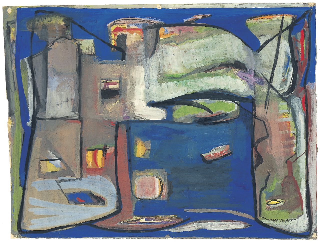 Velde G. van | Gerardus 'Geer' van Velde, Untitled, gouache on paper 44.7 x 59.0 cm, signed l.r. with initials