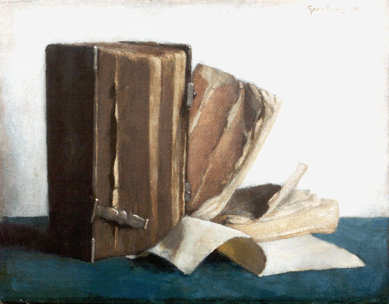 Rueter W.C.G.  | Wilhelm Christian 'Georg' Rueter, Old books, oil on canvas 28.4 x 36.2 cm, signed u.r. and dated 1940