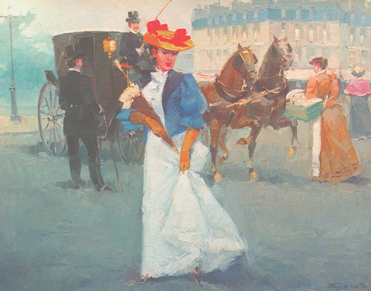 Sagasta   | Sagasta, An elegant lady, oil on panel 33.0 x 41.0 cm, signed l.r.