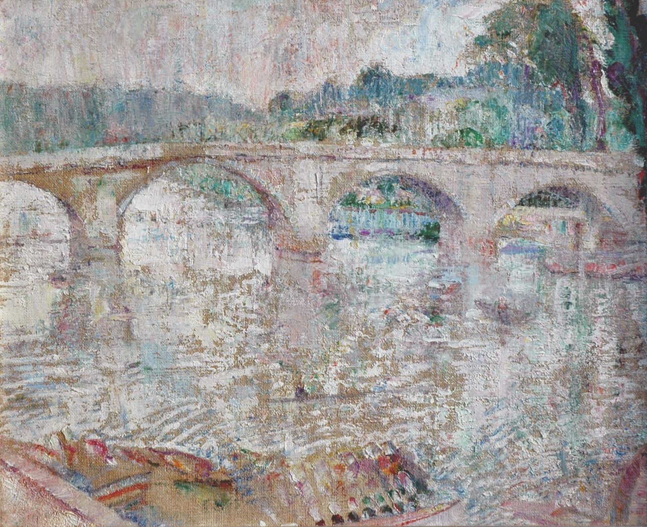 Wagemans M.  | Maurice Wagemans, A river view, oil on canvas 50.7 x 61.0 cm