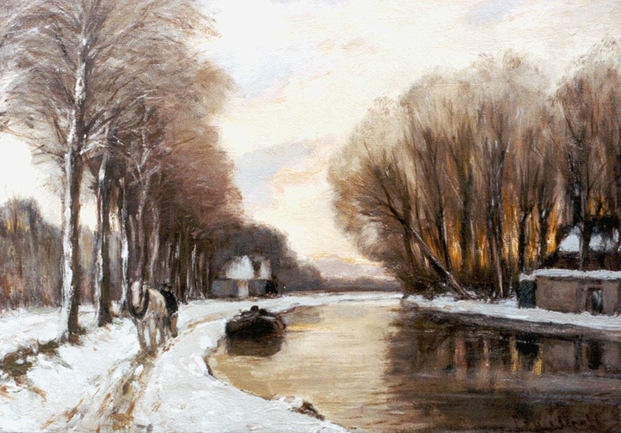 Apol L.F.H.  | Lodewijk Franciscus Hendrik 'Louis' Apol, A country lane, oil on canvas 35.3 x 50.4 cm, signed l.r. (2x) and painted 1930-1936