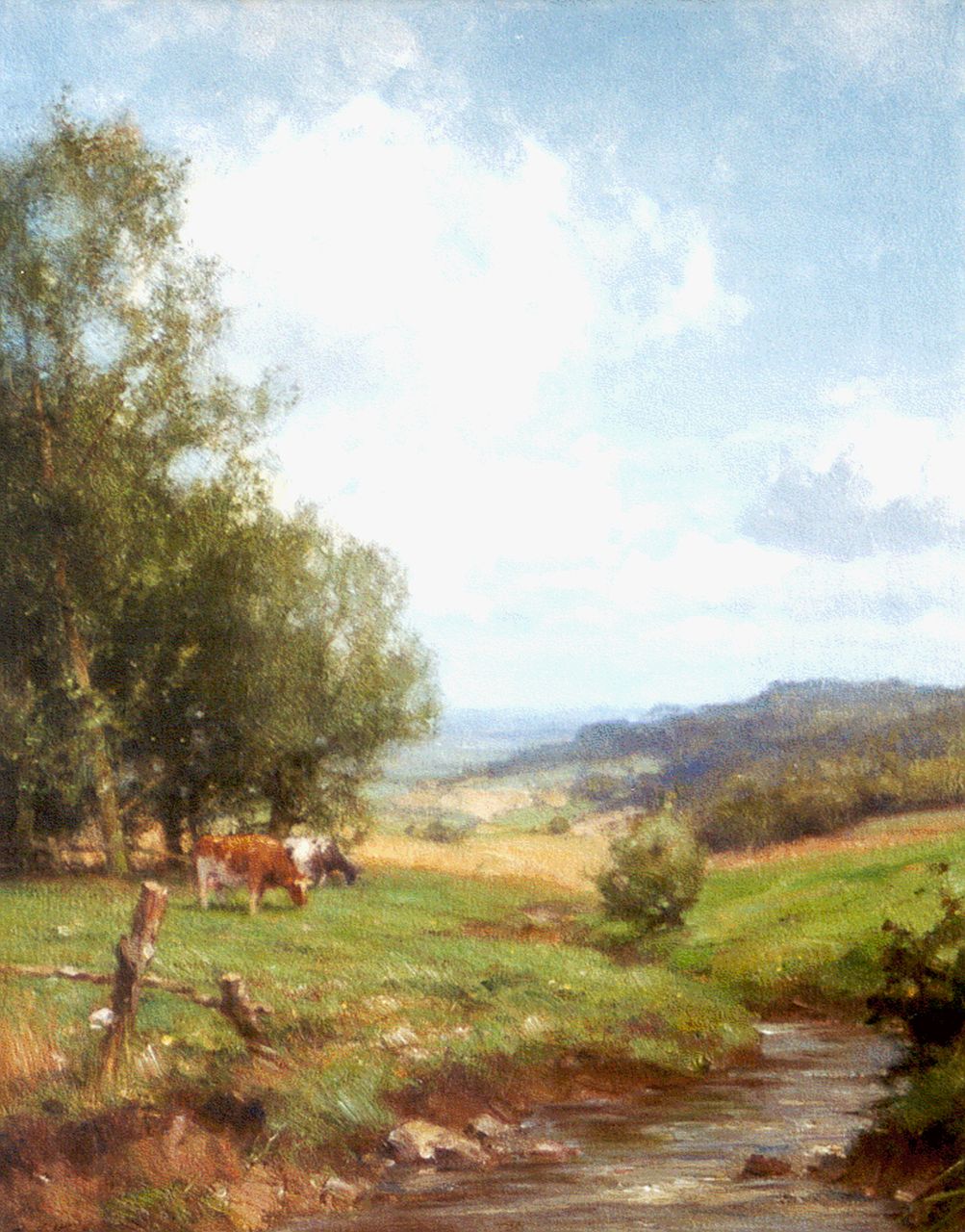 Holtrup J.  | Jan Holtrup, A panoramic view, Epen Zuid-Limburg, oil on canvas 49.8 x 39.8 cm, signed l.l.