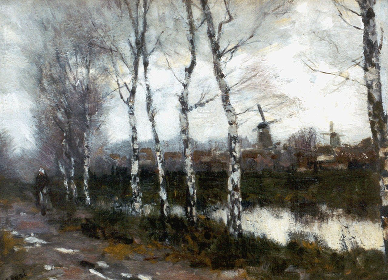 Soest L.W. van | 'Louis' Willem van Soest, Fall woods, oil on canvas laid down on painter's board 34.0 x 46.2 cm