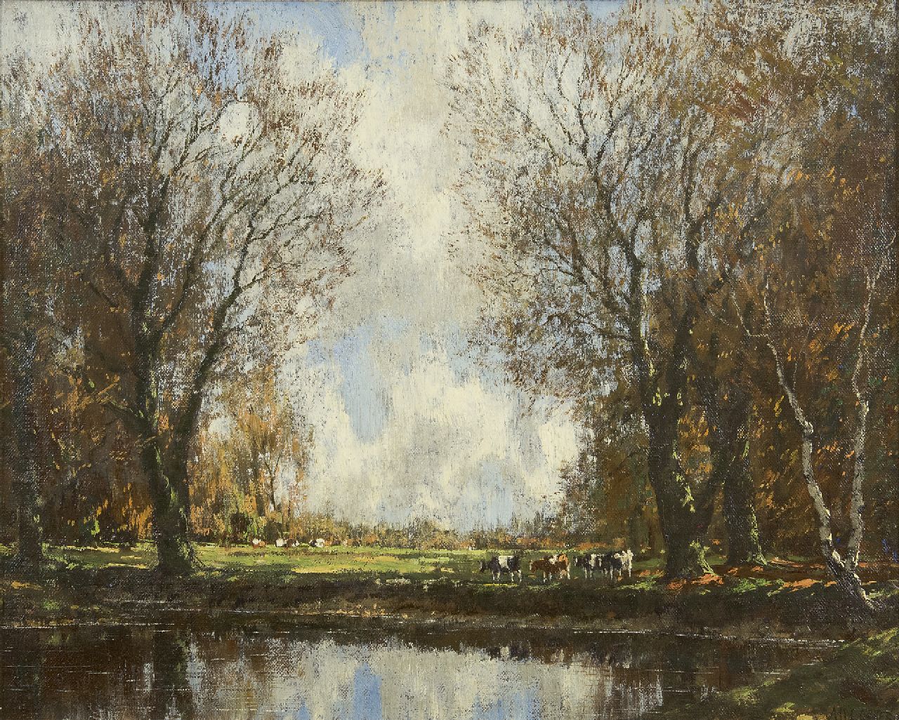 Gorter A.M.  | 'Arnold' Marc Gorter, The Vordense Beek, oil on canvas 40.4 x 50.2 cm, signed l.r.