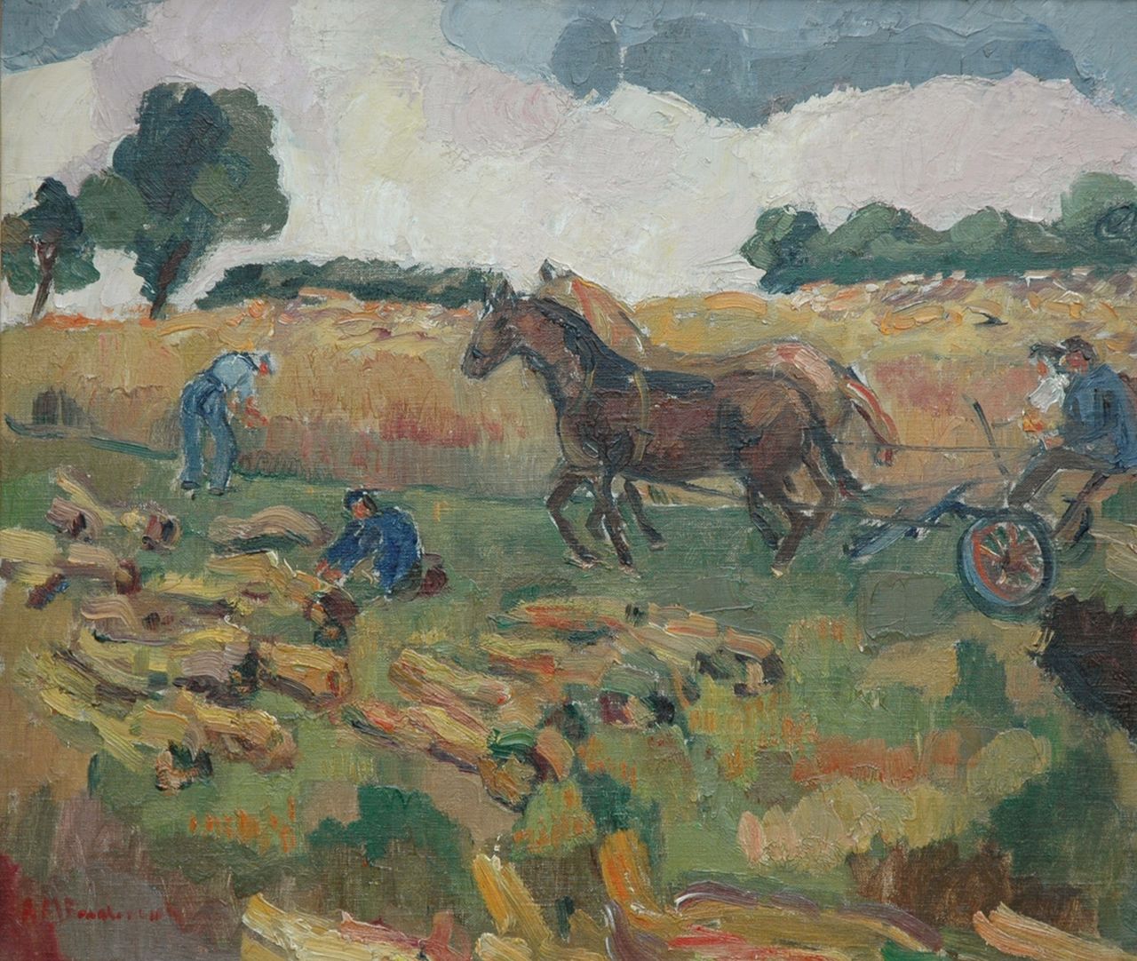 Braakensiek-Dekker A.M.  | Anna Maria Braakensiek-Dekker, Arles, France, oil on canvas 55.3 x 64.4 cm, signed l.l.