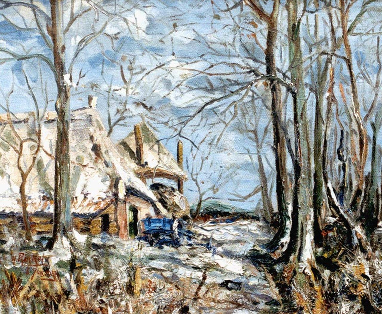 Herman Rinket | A farm in winter, oil on canvas, 50.3 x 60.2 cm, signed l.o. and dated Jan. 6th 1947