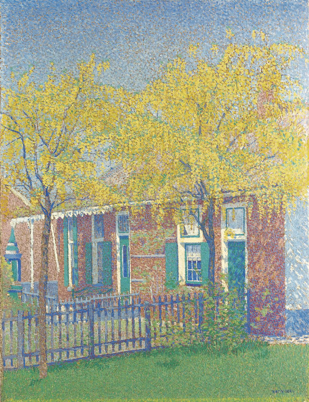 Hart Nibbrig F.  | Ferdinand Hart Nibbrig, Springtime, Blaricum, oil on canvas 65.8 x 50.1 cm, signed l.r. and painted between 1900-1905