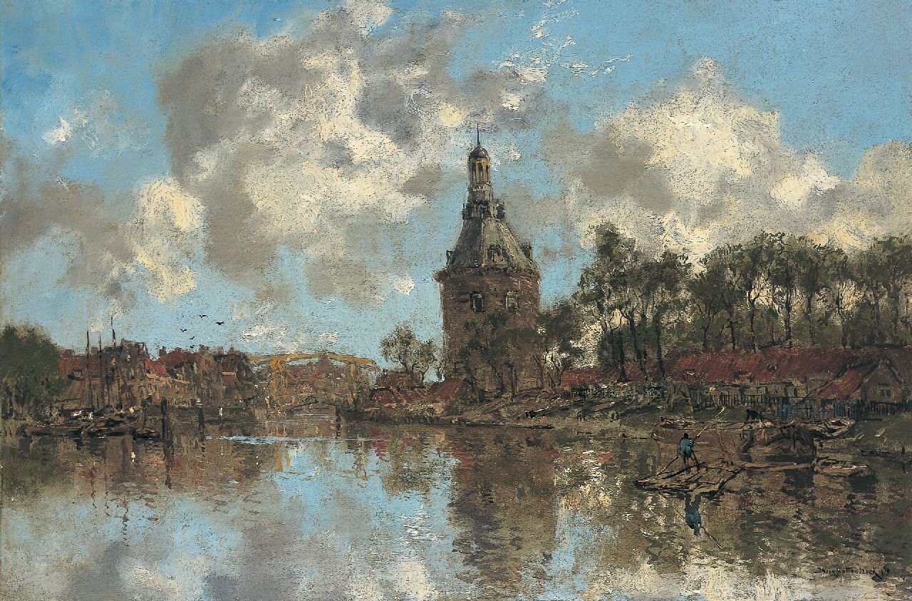 Mastenbroek J.H. van | Johan Hendrik van Mastenbroek, View of Enkhuizen, oil on canvas 40.2 x 60.3 cm, signed l.r. and dated 1919
