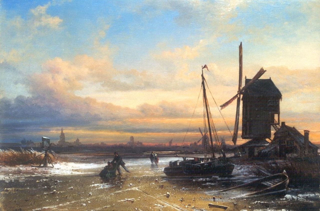 Bommel E.P. van | Elias Pieter van Bommel, Flourmill, Zutphen, oil on canvas 32.7 x 47.0 cm, signed l.l. and dated 1879