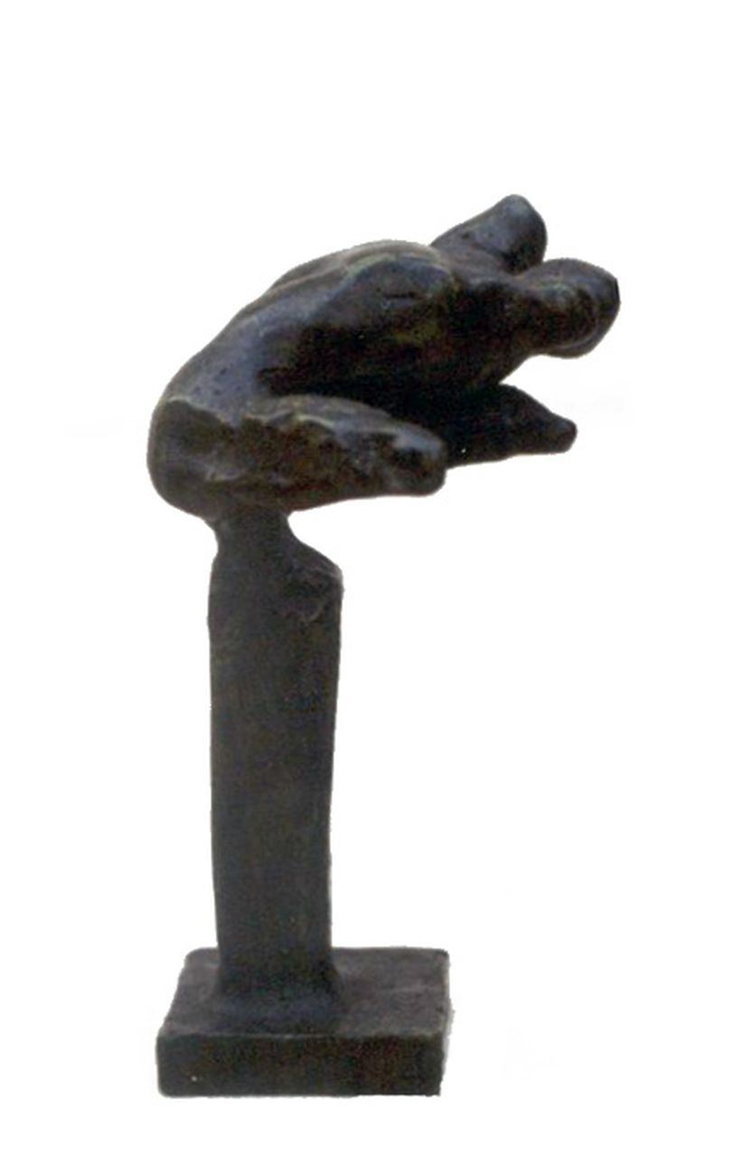Claus E.  | Eric Claus, Hordenloper, bronze 16.0 cm, signed with stamp in foot
