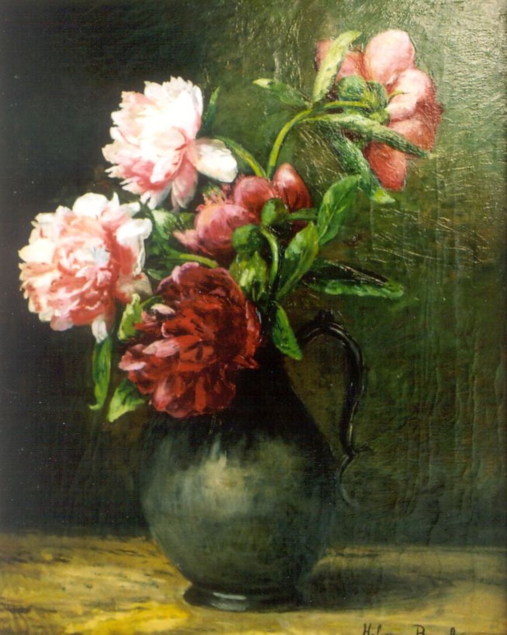 Borselen H.M. van | Helena Maria van Borselen, A flower still life, oil on canvas 40.0 x 60.0 cm, signed l.r.