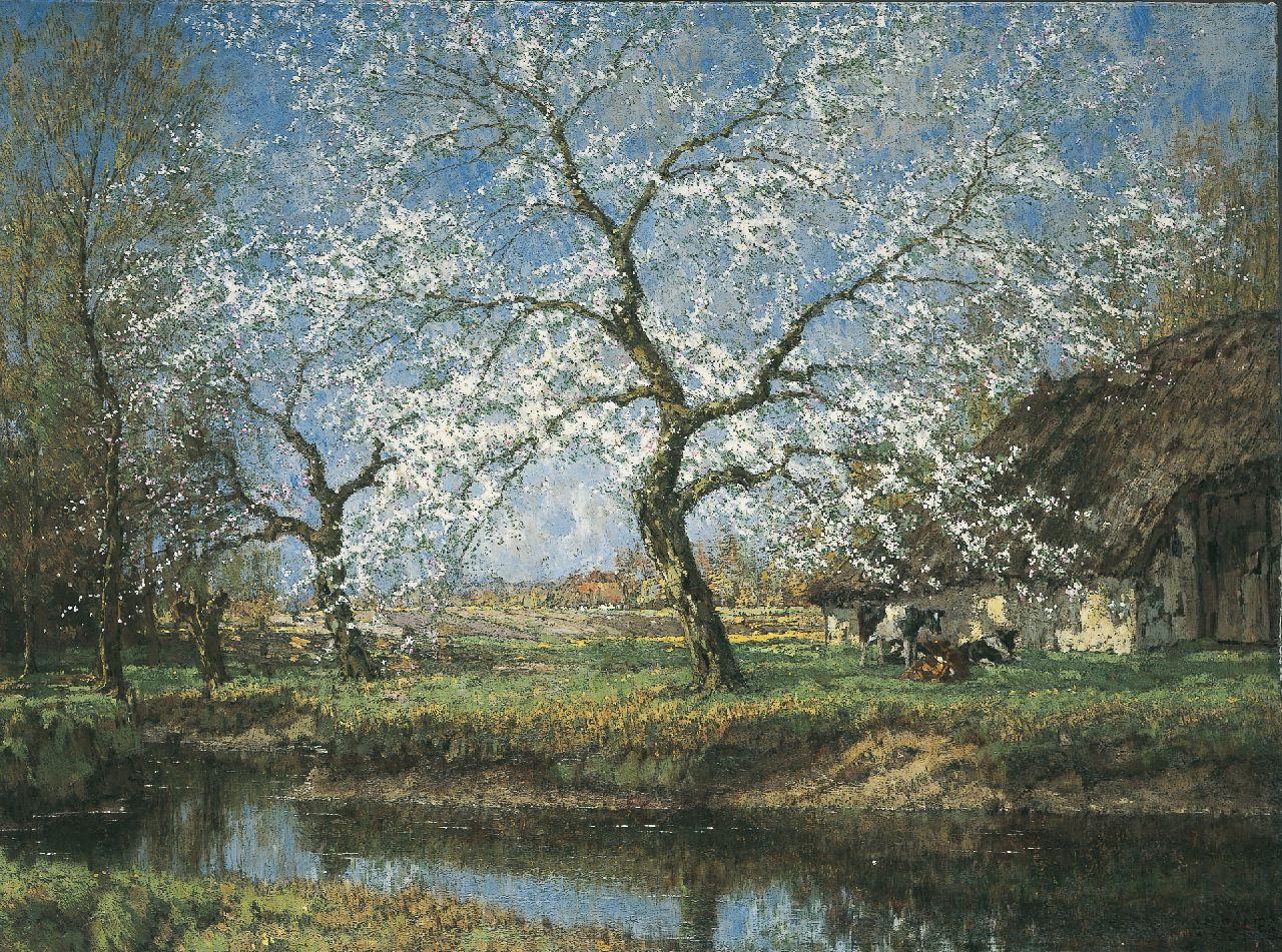 Gorter A.M.  | 'Arnold' Marc Gorter, Spring, oil on canvas 115.0 x 154.7 cm, signed l.r.