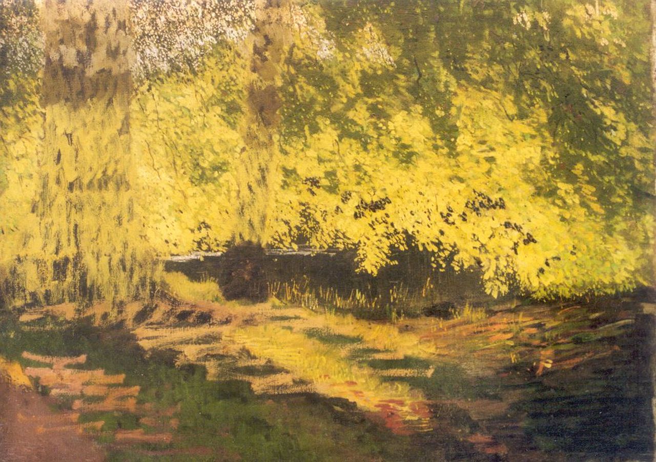 Bakels R.S.  | Reinier Sybrand Bakels, Before sunset, oil on canvas 38.6 x 52.5 cm, dated 1904