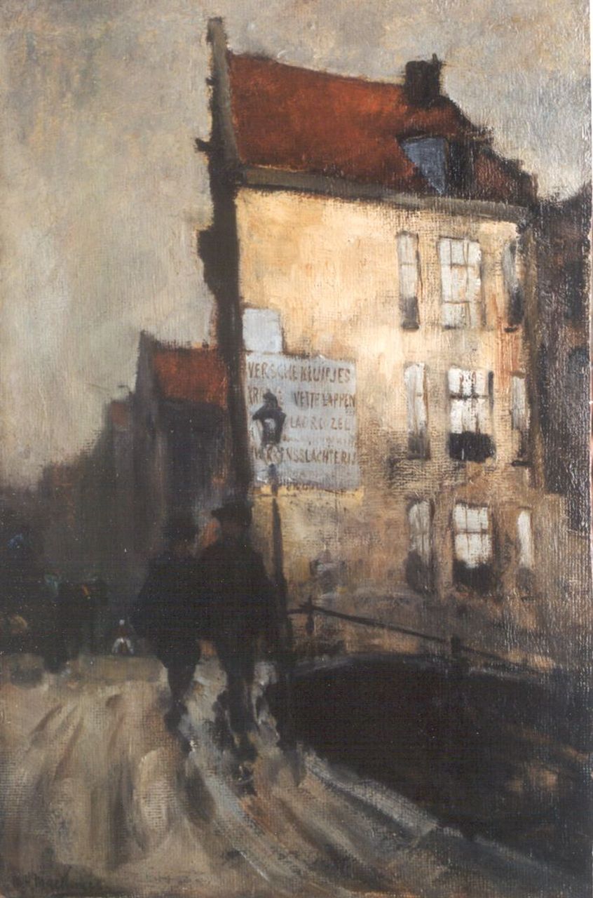 Mackenzie M.H.  | Marie Henri Mackenzie, The Kromme Waal,  Amsterdam, oil on board 50.1 x 33.0 cm, signed l.l.