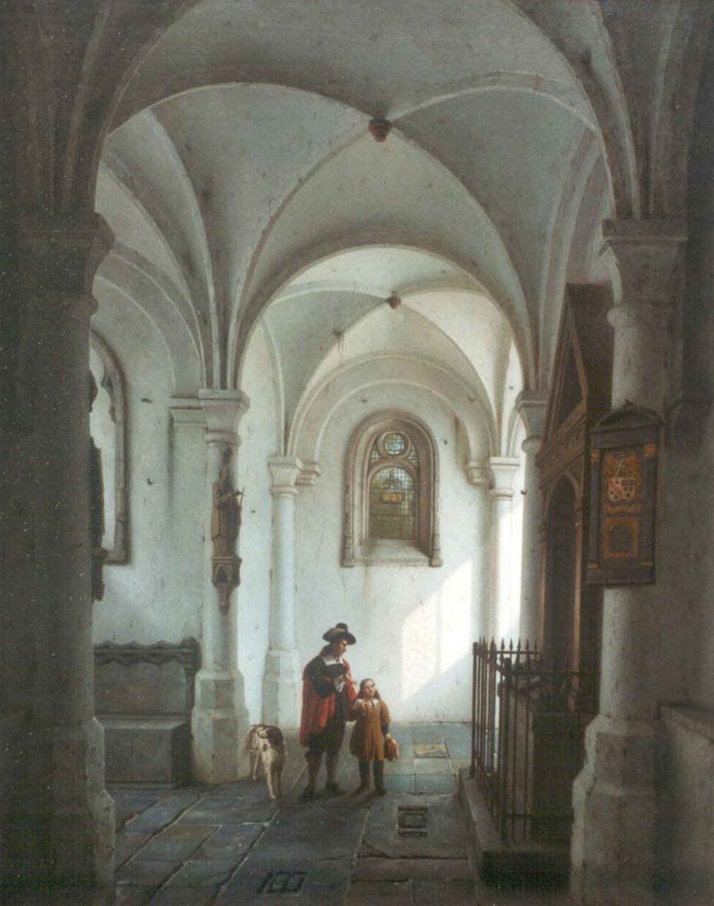 Haanen G.G.  | George Gillis Haanen, A Church Interior, oil on panel 49.6 x 39.6 cm, signed l.l. and dated '1833 Ut.t.'