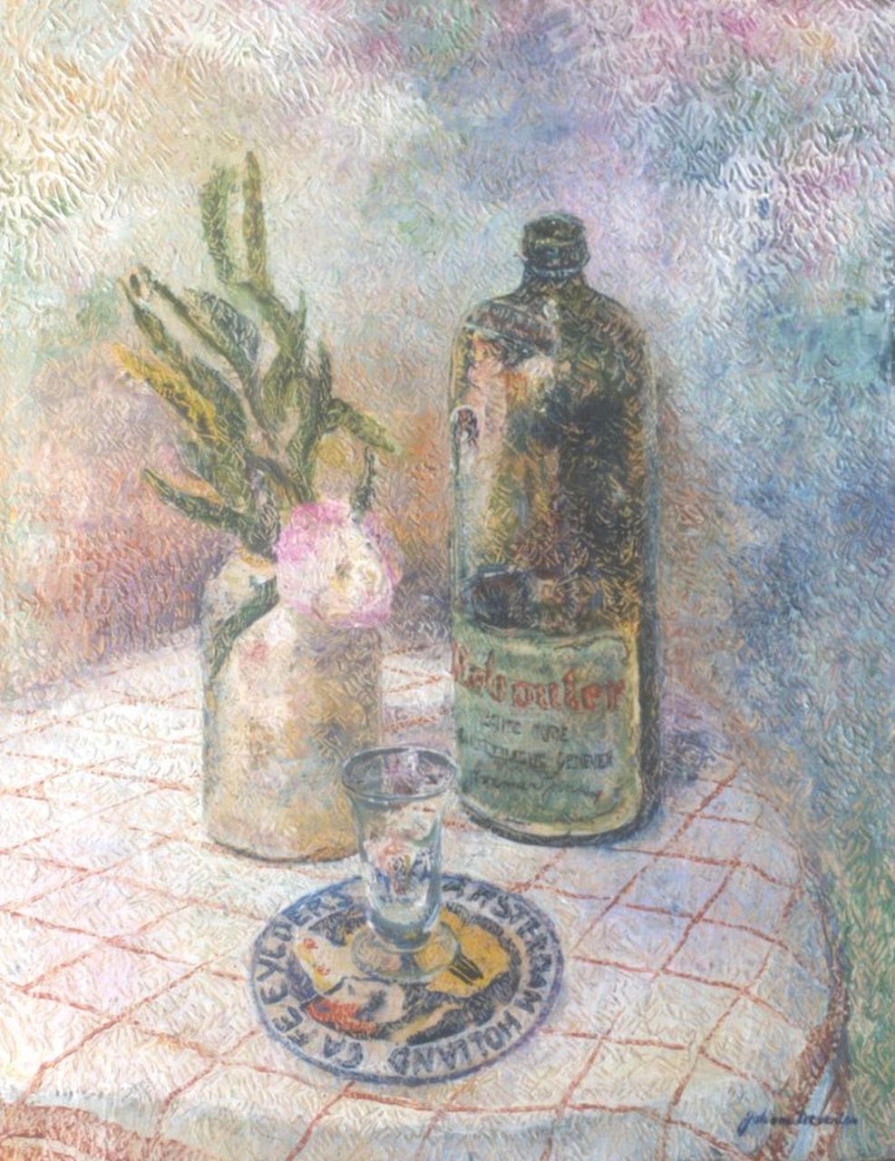 Deventer J. van | Johannes 'John' van Deventer, A still life with a jug, oil on canvas 60.4 x 47.0 cm, signed l.r.