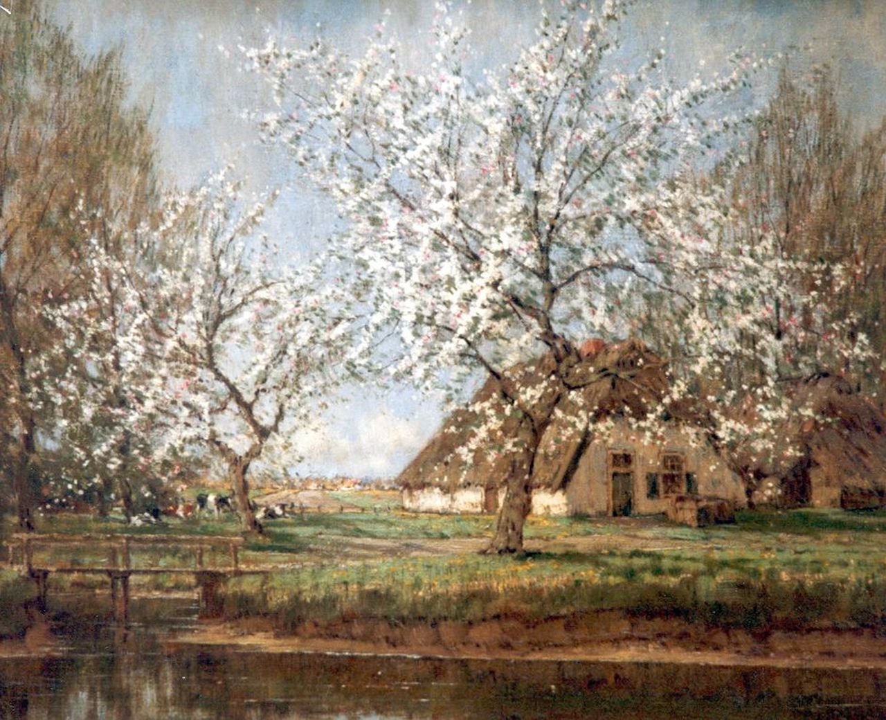 Gorter A.M.  | 'Arnold' Marc Gorter, Blossoming trees, oil on canvas 56.3 x 76.3 cm, signed l.r.