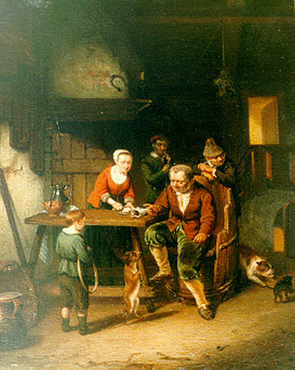 Vaarberg J.C.  | Joannes Christoffel Vaarberg, Interior, oil on panel 33.5 x 27.4 cm, signed on the reverse and dated '51 on the reverse
