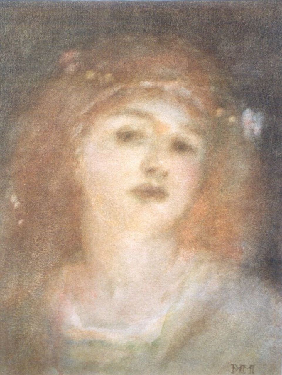 Maris M.  | Matthijs Maris, Aurelia, The Golden, watercolour on paper 20.8 x 16.5 cm, signed l.r. with monogram