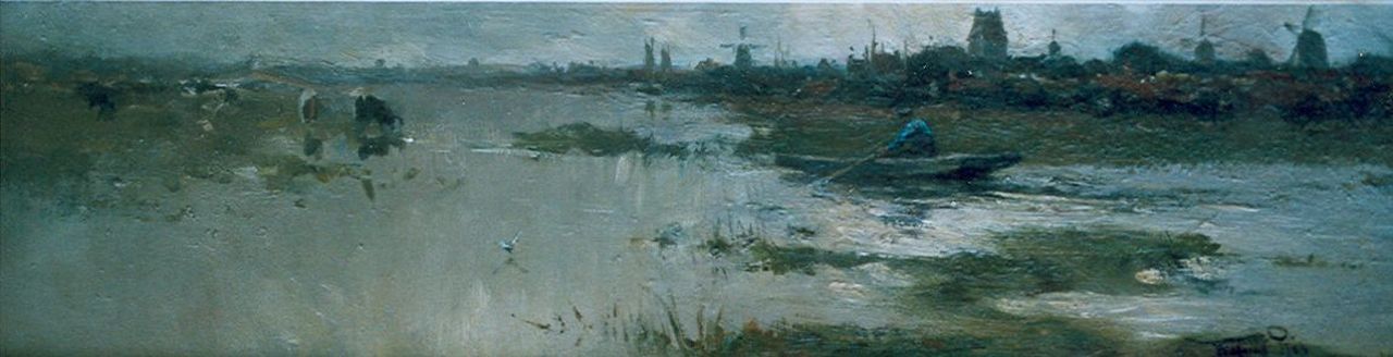 Rip W.C.  | 'Willem' Cornelis Rip, Early morning, oil on canvas 20.9 x 70.3 cm, signed l.r.