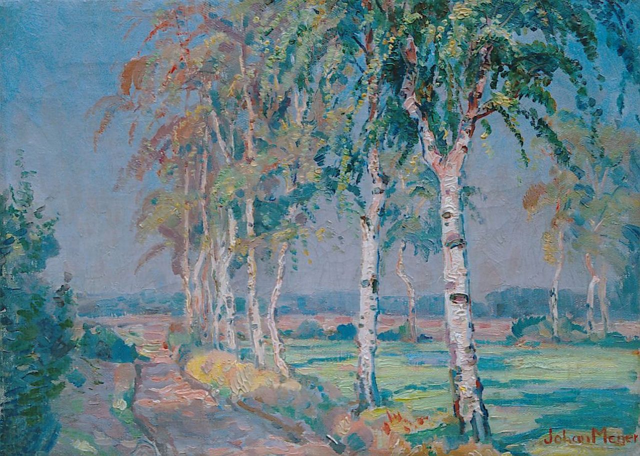 Meijer J.  | Johannes 'Johan' Meijer, September, oil on canvas 26.4 x 36.7 cm, signed l.r.