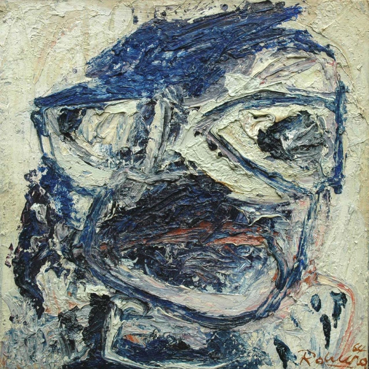 Romera J.  | Julio Romera, Le chanteur, oil on canvas 35.2 x 35.1 cm, signed l.r. and painted '64