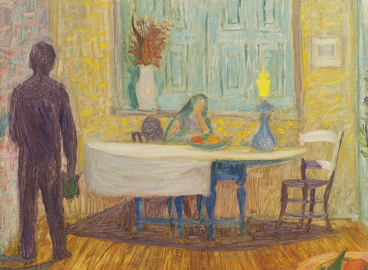 Theo Kurpershoek | Interior, oil on canvas, 30.1 x 40.2 cm, painted ca. 1948