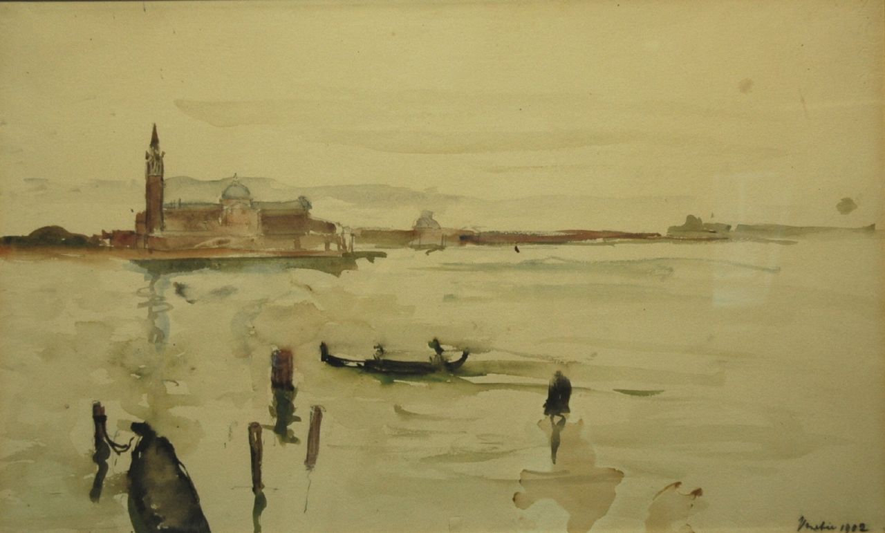 Storm van 's-Gravesande C.N.  | Carel Nicolaas Storm van 's-Gravesande, View of San Giorgio, Venice, watercolour on paper 34.0 x 55.0 cm, dated 1902